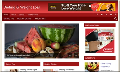 Dieting and Weight Loss DFY Affiliate Website