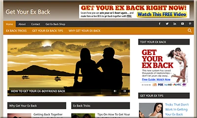 Get Your Ex Back Ready-to-go Affiliate Website