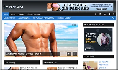Six Pack Abs Ready-to-Install Affiliate Website