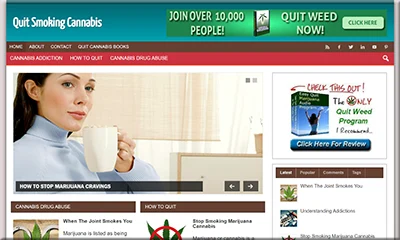Quit Smoking Cannabis DFY Affiliate Website
