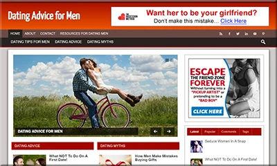 Dating Advice for Men Ready-made Affiliate Website