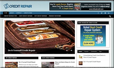 Credit Repair Ready-to-Install Affiliate Website