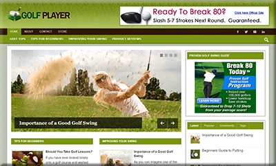 Golf Tips and Tricks Instant Affiliate Website