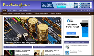 Forex Trading System Precreated Affiliate Website