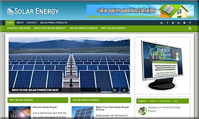 Solar Energy Training DFY Affiliate Website