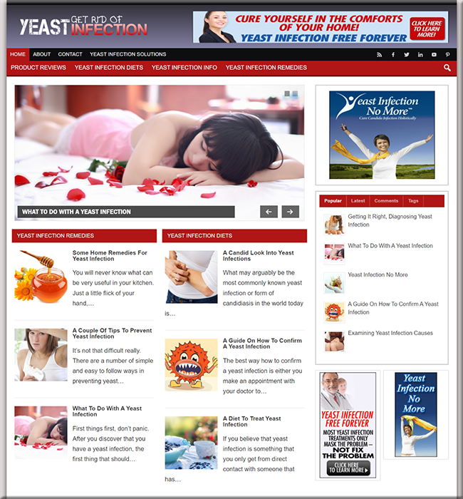 yeast infection affiliate website