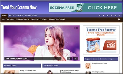 Treat Your Eczema Ready-made Affiliate Website