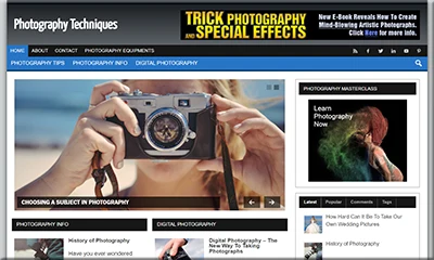 Photography Techniques Premade Affiliate Website