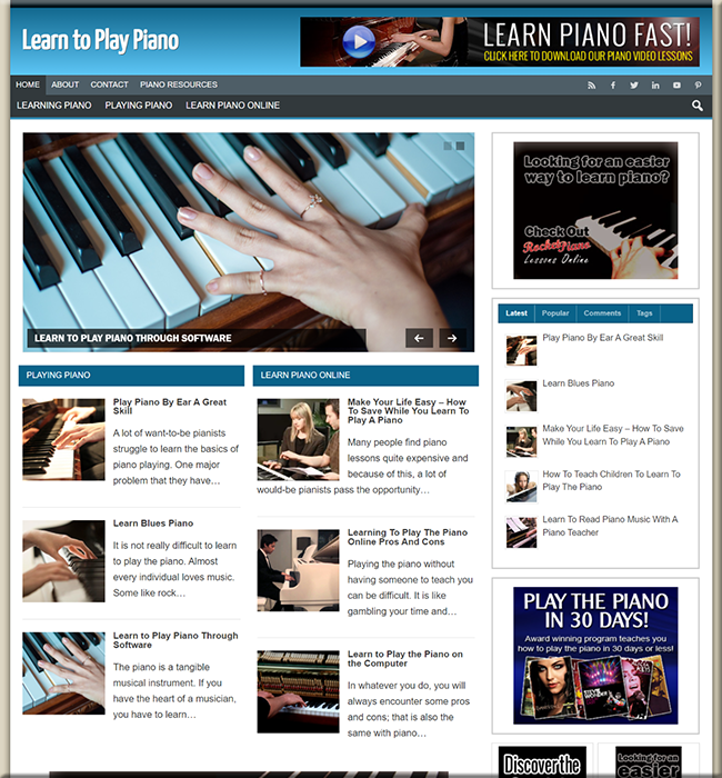 learn piano online affiliate website
