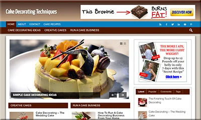 Cake Decorating Premade Affiliate Website