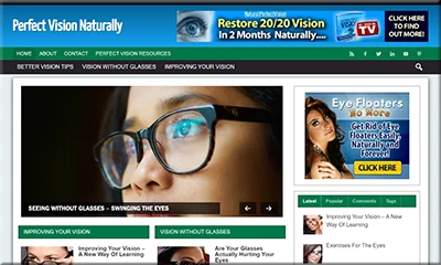 Natural Vision Improvement Affiliate Website