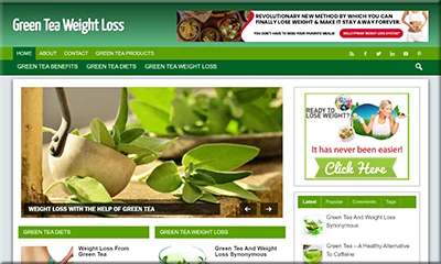 Green Tea Diet Ready-made Affiliate Website