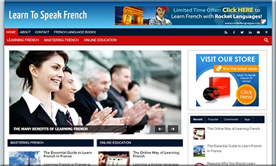 Pre-created Learn French Affiliate Website