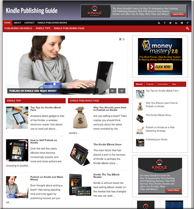 kindle publishing affiliate website