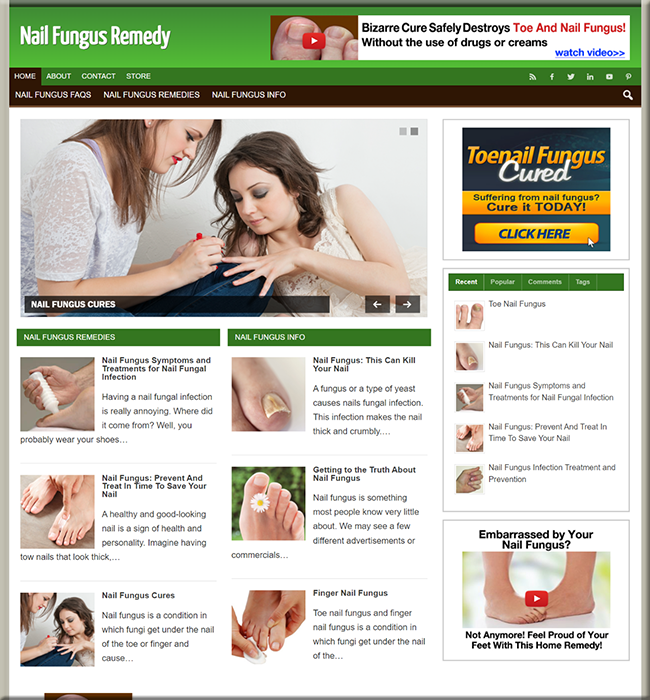 nail fungus affiliate website