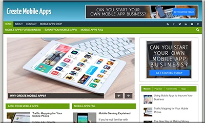 Premade Create Mobile Apps Affiliate Website