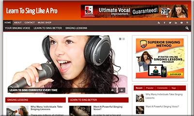 Ready-to-Install Learn To Sing Affiliate Website