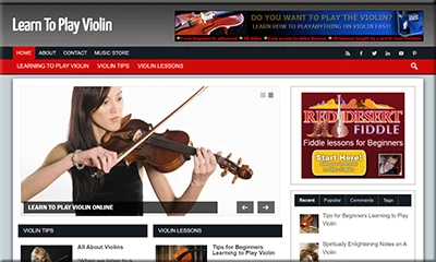 Precreated Learn Violin Affiliate Website