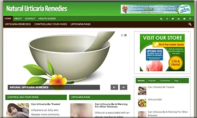 Ready-made Urticaria Remedy Affiliate Website