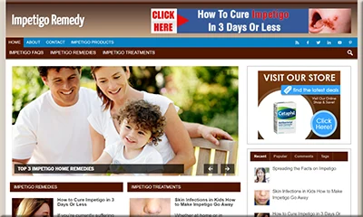 Pre-made Impetigo Remedy Affiliate Website