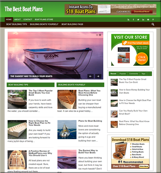 boat plans affiliate website