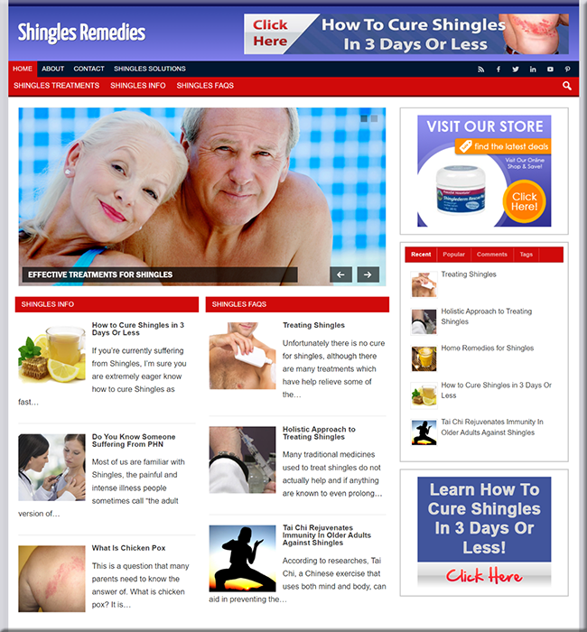 shingles remedy affiliate website